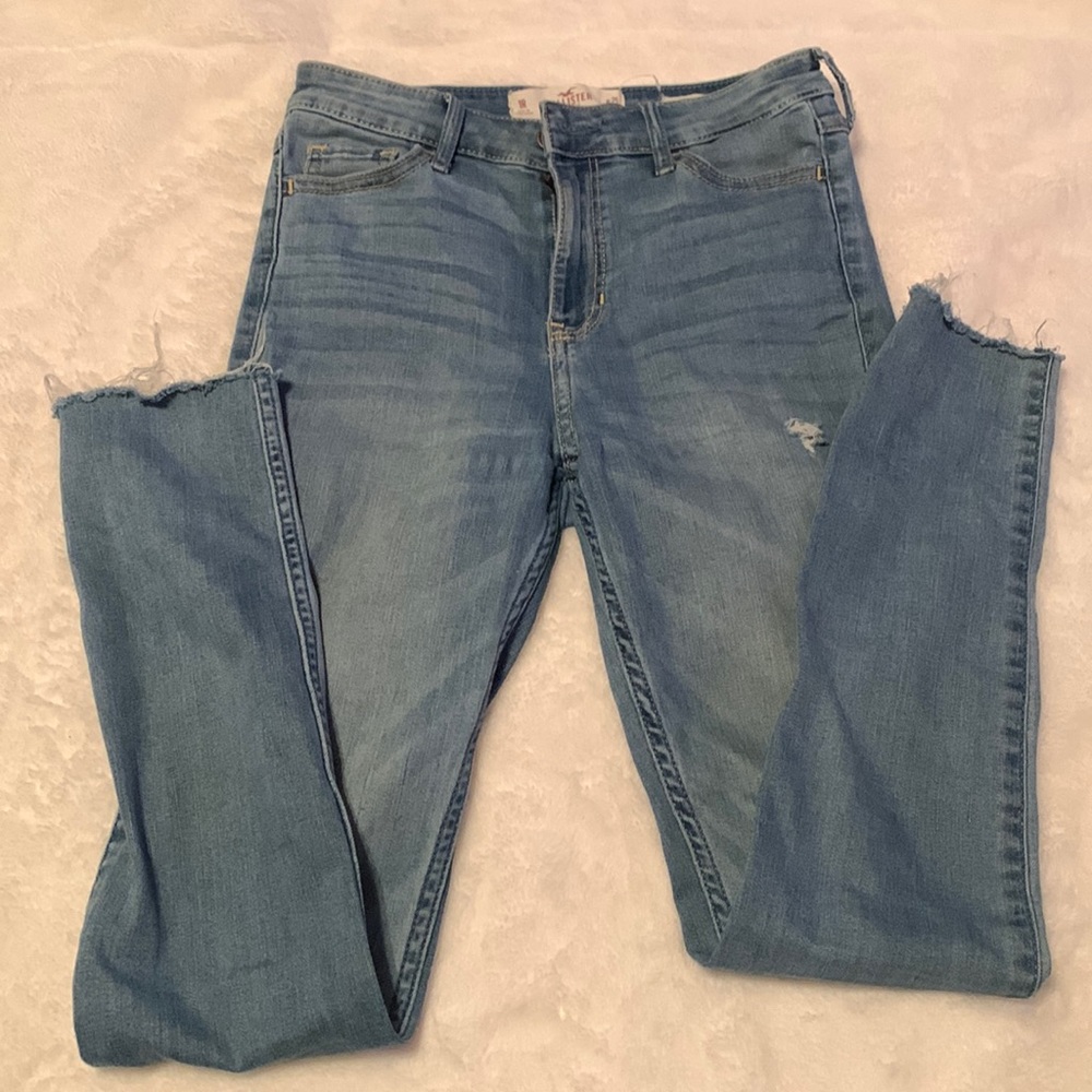 Light denim High rise super skinny